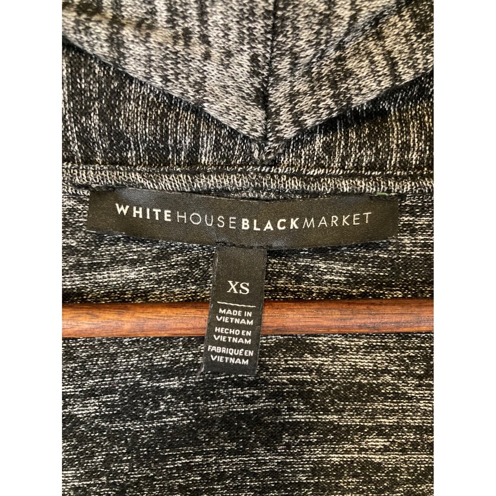 Dark Academia White House Black Market Women XS Gray Space Dye Duster Cardigan - Picture 3 of 9